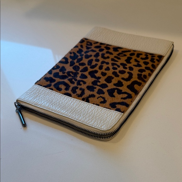 Women’s Philip Lim 3.1 Leopard Print Clutch with Cream Accents - Picture 3 of 7